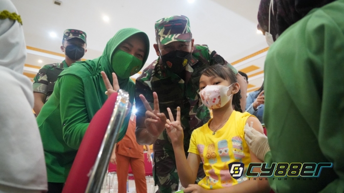 Danrem 061 Tinjau Pelaksanaan Vaksin Anak Serentak 