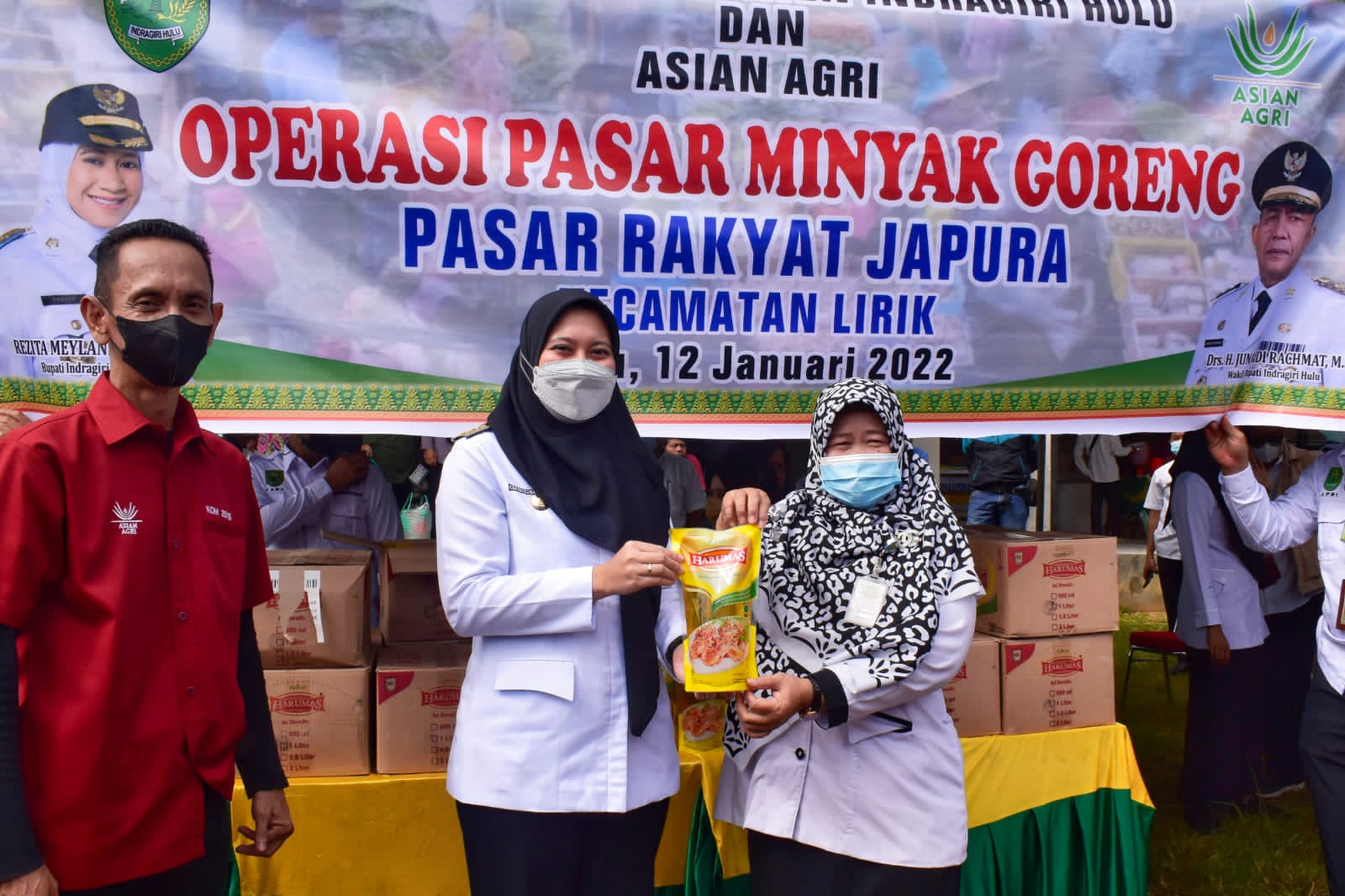 Harga Melonjak, Pemkab Inhu Melalui Disperindag Gelar Operasi Pasar Minyak Goreng.
