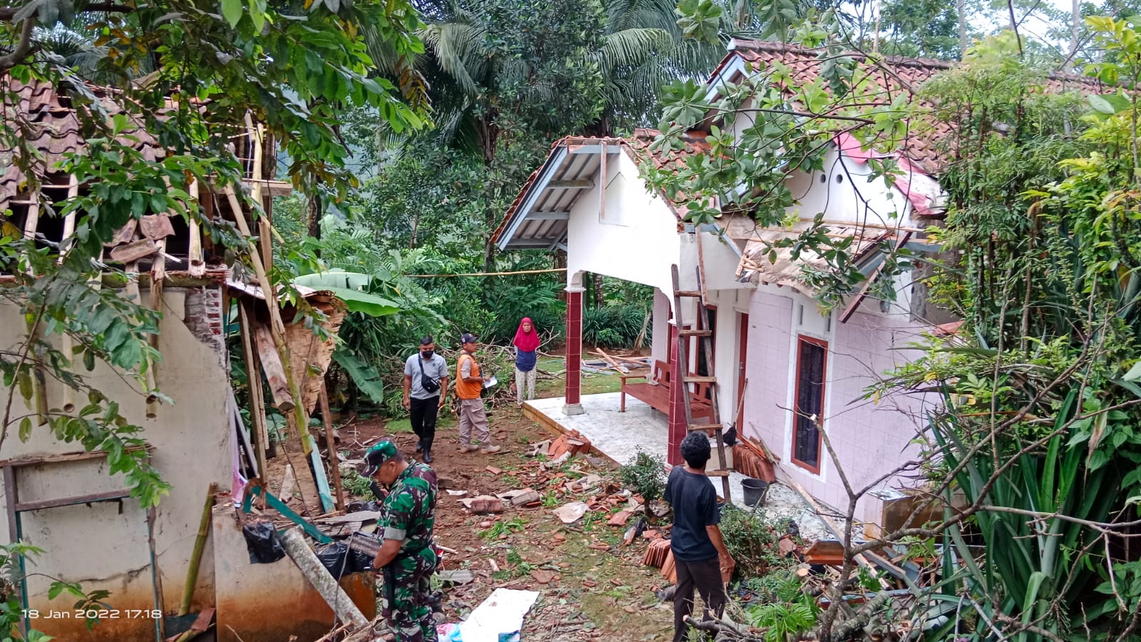 Pohon Tumbang Timpa Rumah Warga