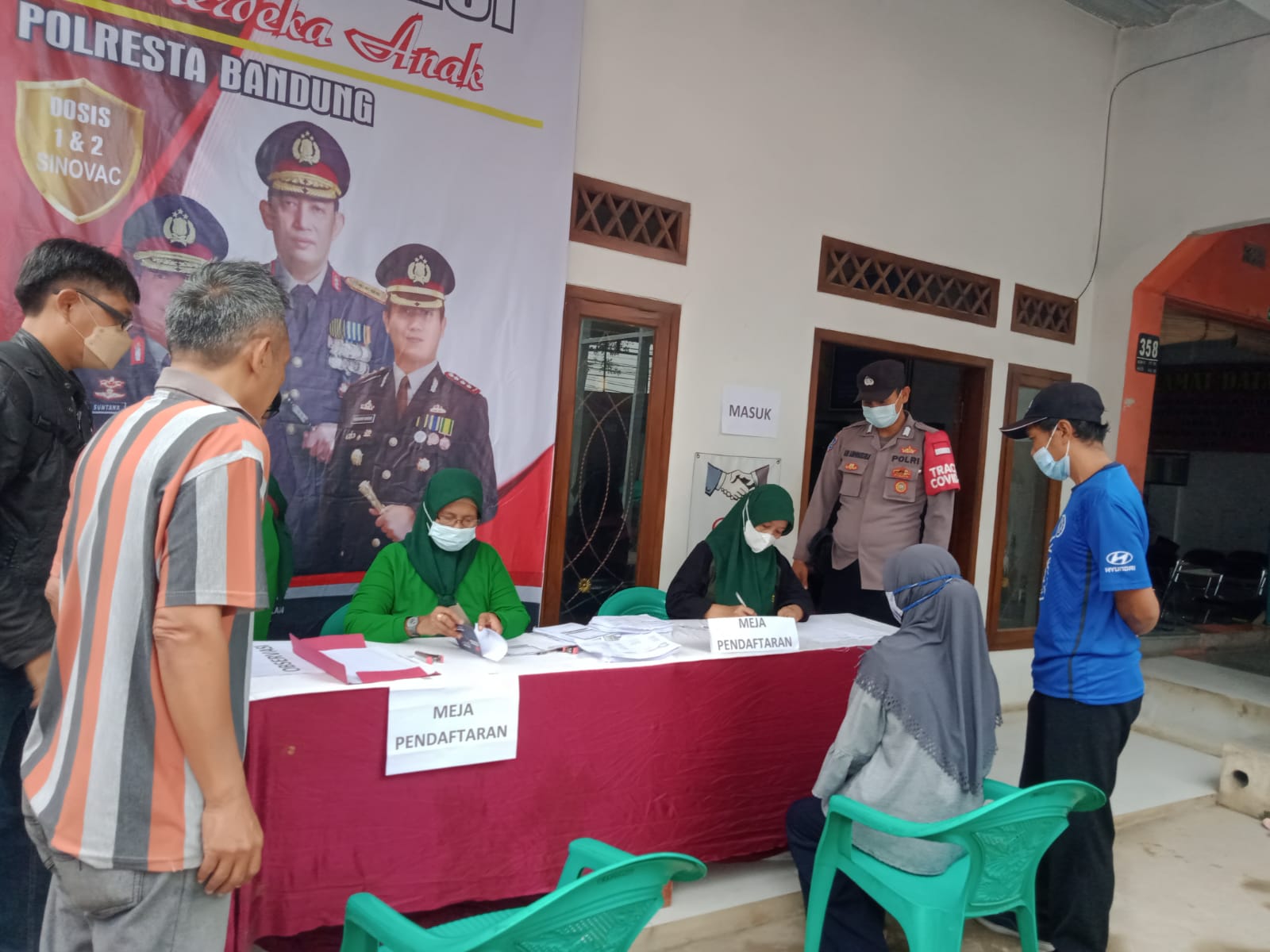 Polsek Baleendah Gelar Vaksinasi di Wilayah Wargamekar