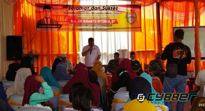 Anggota DPRD Sumut Edi Susanto Ritonga, Gelar Sosialisasi Perda No 3 Tahun 2019