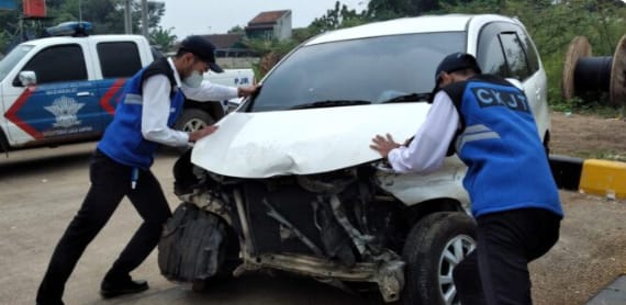 Kecelakaan Tunggal Kembali Terjadi di Tol Cisundawu