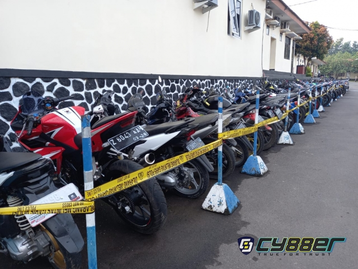 Polisi Amankan Ratusan Kendaraan Hasil Operasi Knalpot Bising