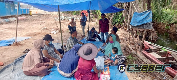 Dirikan Tenda Sebagai Bentuk Protes, Masyarakat Masih Tagih Janji PT PERTAGAS Dumai