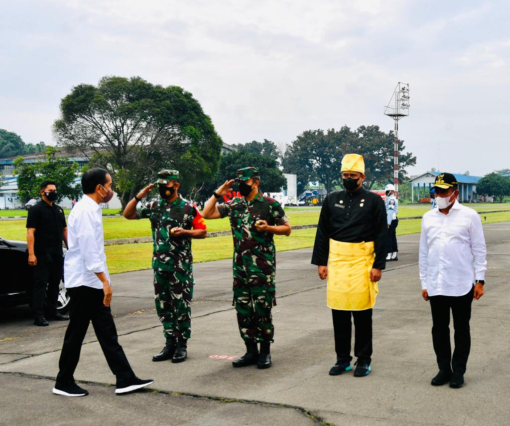 Komandan Kosek I Sambut Kuker Presiden RI di Medan