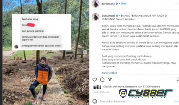 Dituding Rusak Kawasan Gunung Puntang, ini Kata Anji