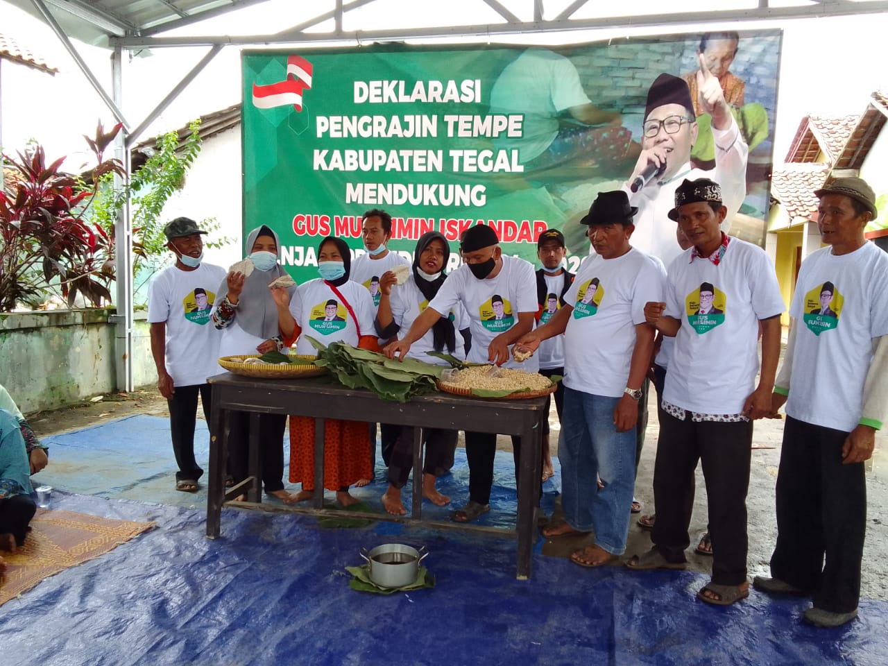 Pengrajin Tempe Tegal Deklarasi Dukung Muhaimin Maju Pilpres 2024