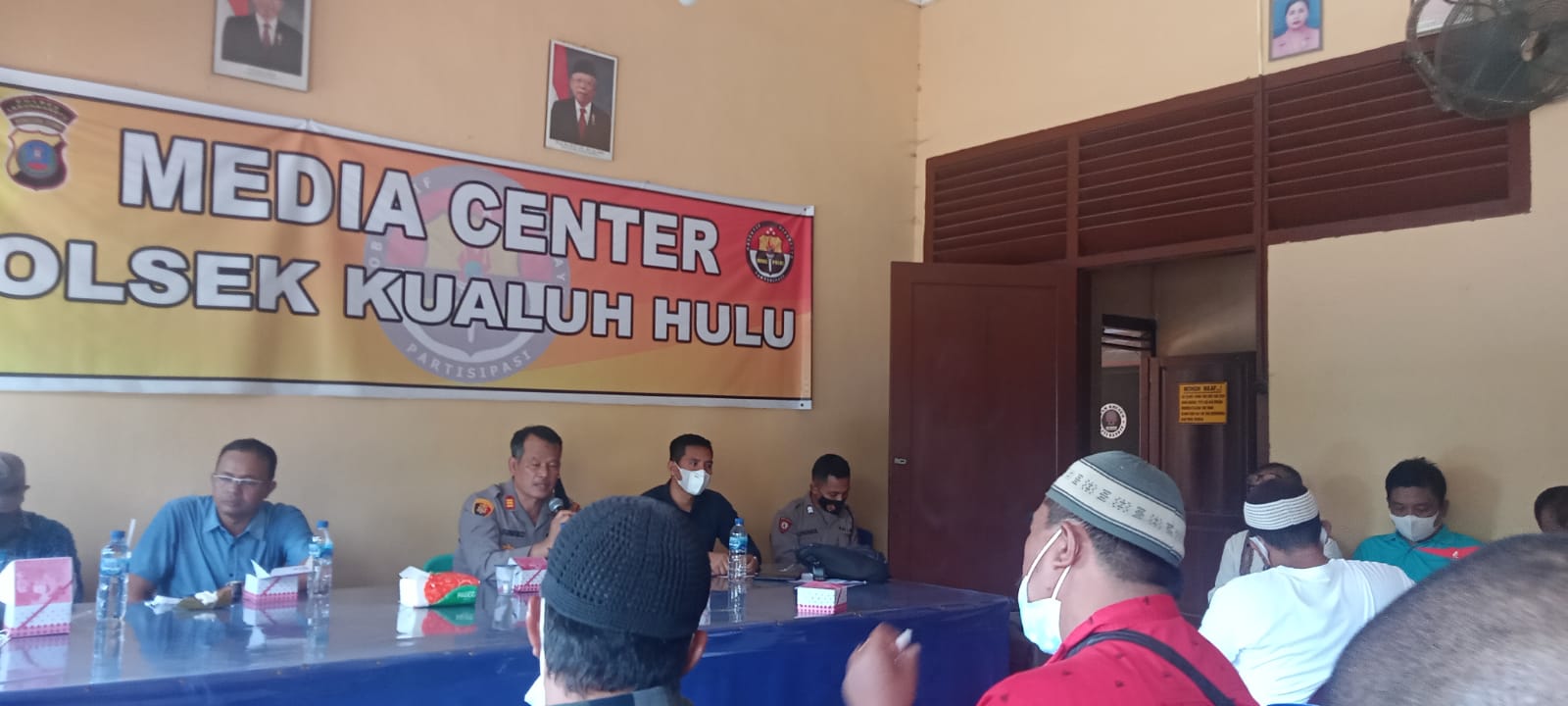 Kapolsek Kualuh Hulu Coffee Morning Jalin Silaturahim Dengan Awak Media