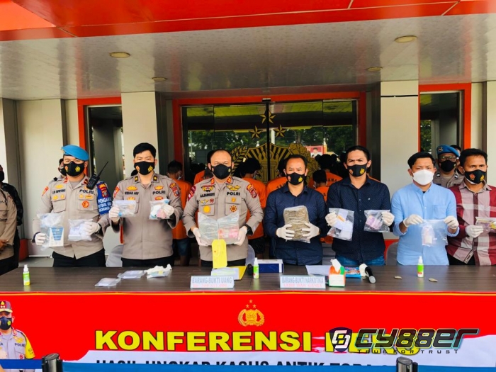 Operasi Antik Toba 2022 Berakhir, Polres dan Polsek Labuhanbatu Amankan 103 Tersangka Narkoba