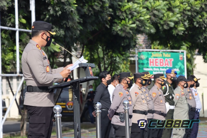 Jelang Hari Raya Idul Fitri 1443 H, Polres Majalengka Laksanakan Apel Gelar Pasukan OPS Keselamatan Lodaya 2022