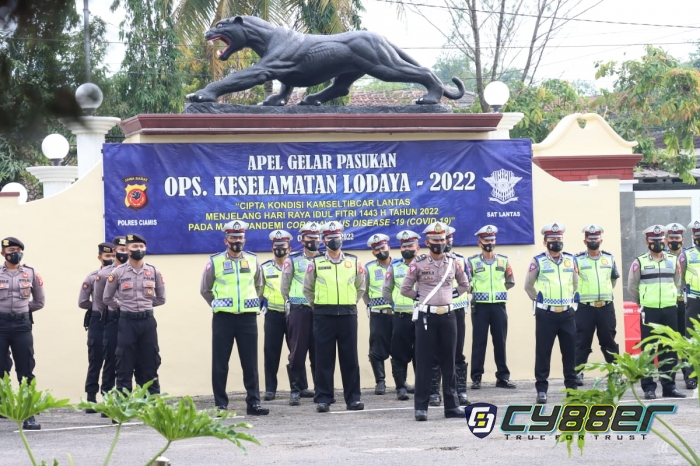 Kapolres Ciamis Pimpin Langsung Apel Gelar Pasukan Operasi Lodaya Tahun 2022 