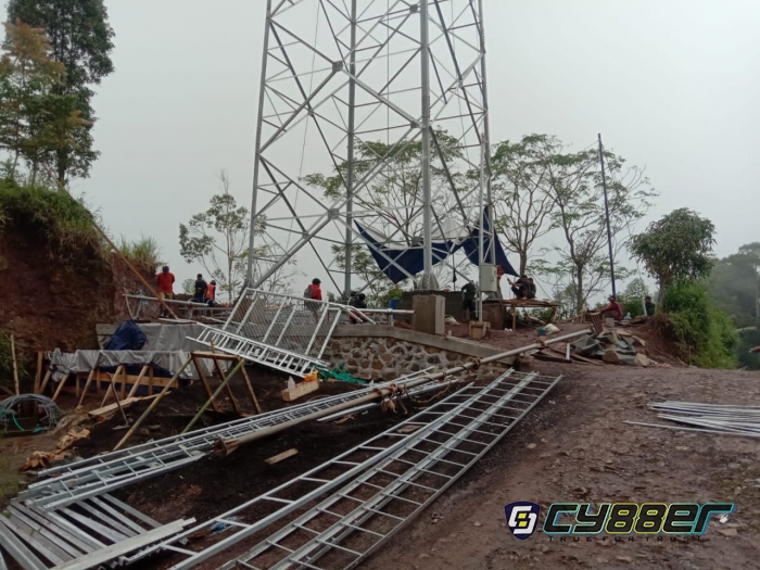 Terkait Pembangunan BTS di Desa Sukamaju Talegong Garut, Pol PP Akan Hentikan Kegiatan