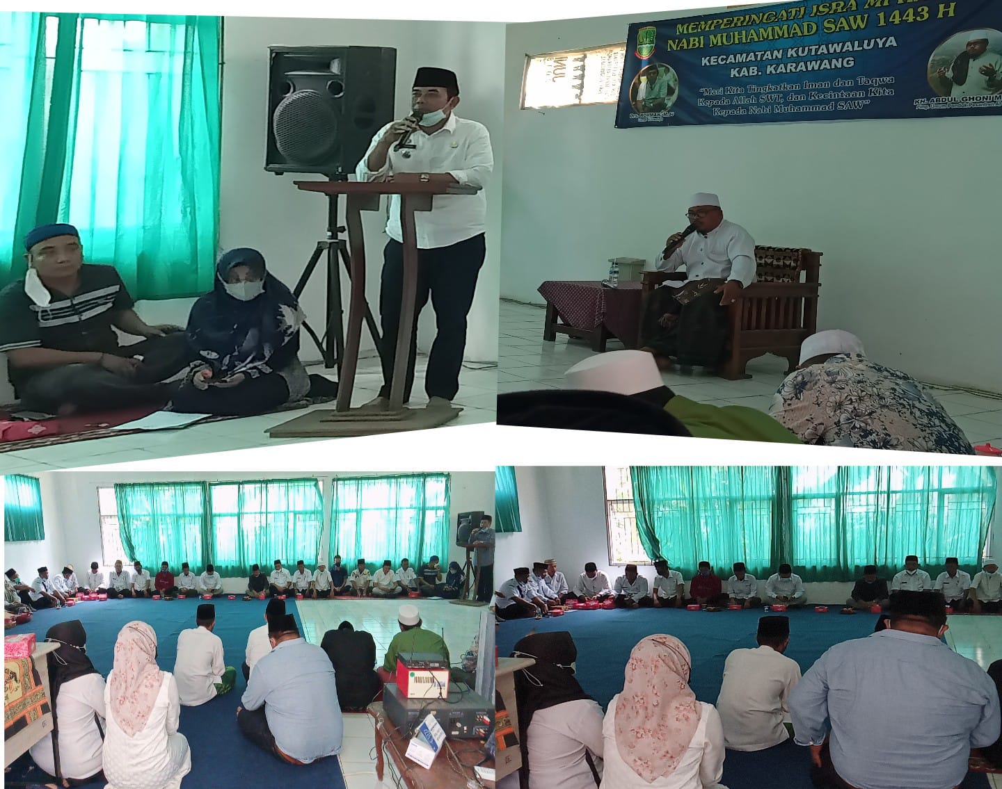 Kecamatan Kutawaluya Peringati PHBI Isra Mi
