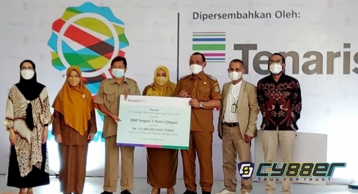 SMP Negeri 3  Cilegon Terima Bantuan dari Tenaris.