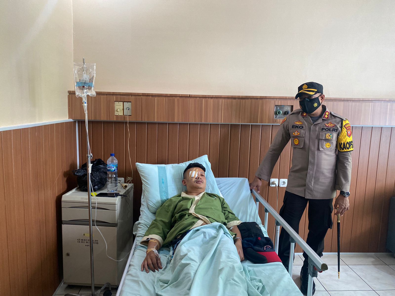 Kapolres Sumedang Jenguk Korban Penganiayaan Oleh Oknum Polantas
