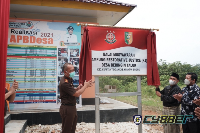 Peresmian Kampung RJ di Desa Beringin Taluk, Kab. Kuansing
