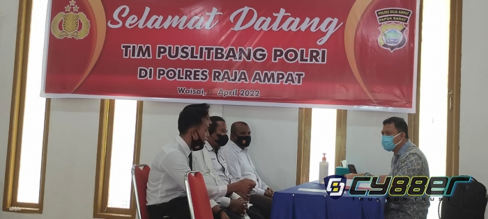 Puslitbang Polri Laksanakan Kunjungan Kerja di Polres Raja Ampat