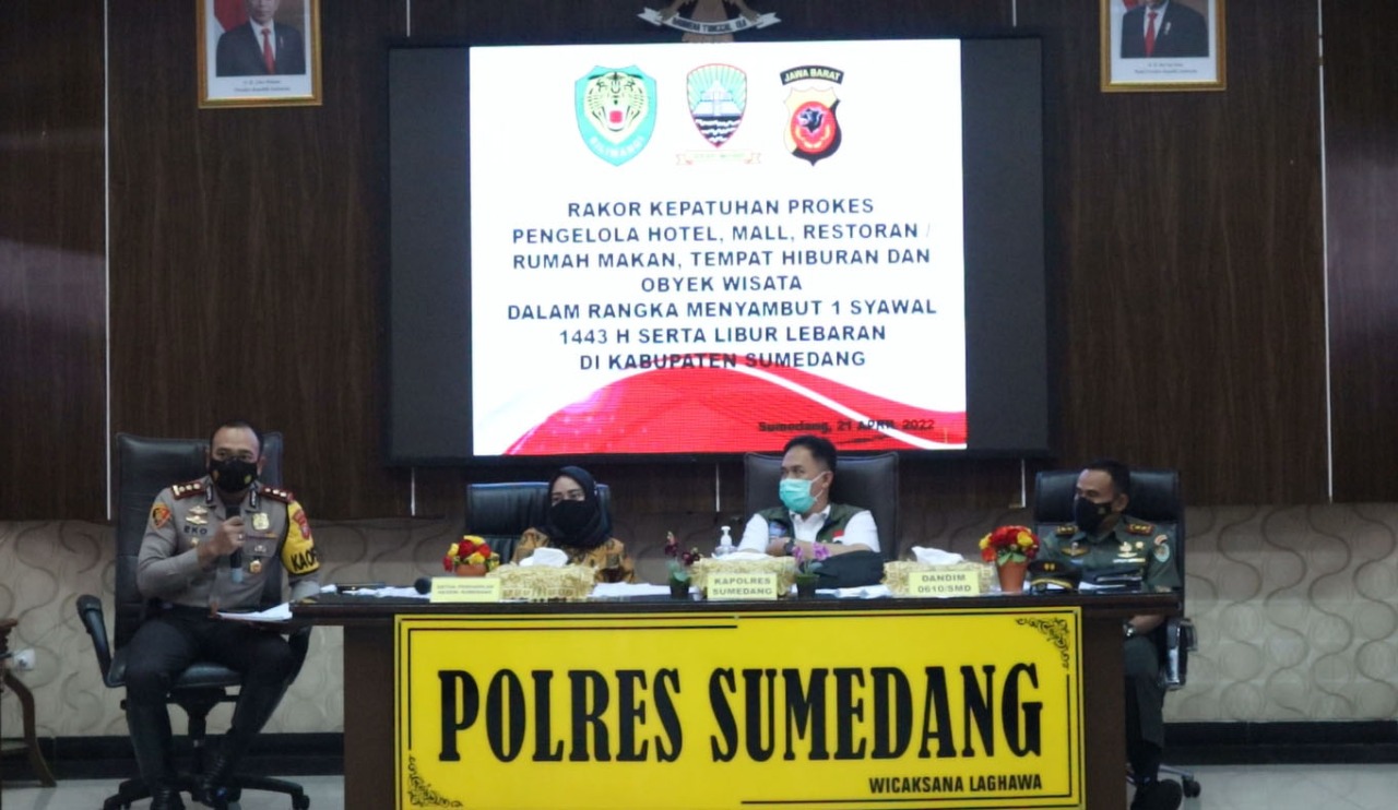 Jelang Libur Lebaran, Polres Sumedang Gelar Rakor  dengan Para Pengusaha