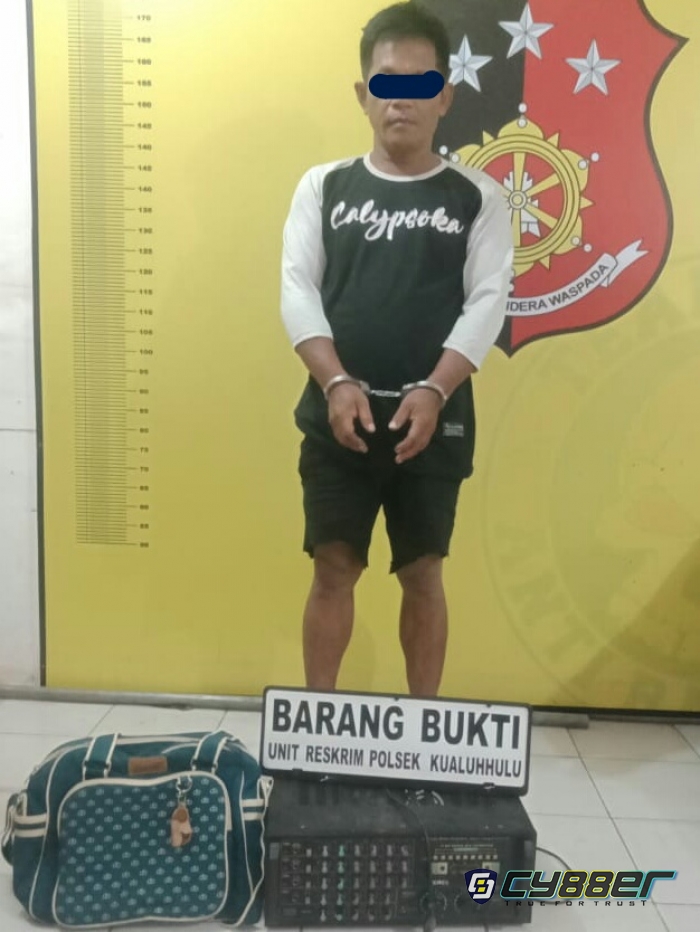 Sedang Asik Tiduran, Pencuri Dirumah Sholeh Itu Diamankan Polisi