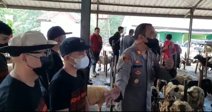Antisipasi Penyebaran PMK, Polres Sukabumi Kota Gencar Lakukan Pengecekan Hewan Ternak
