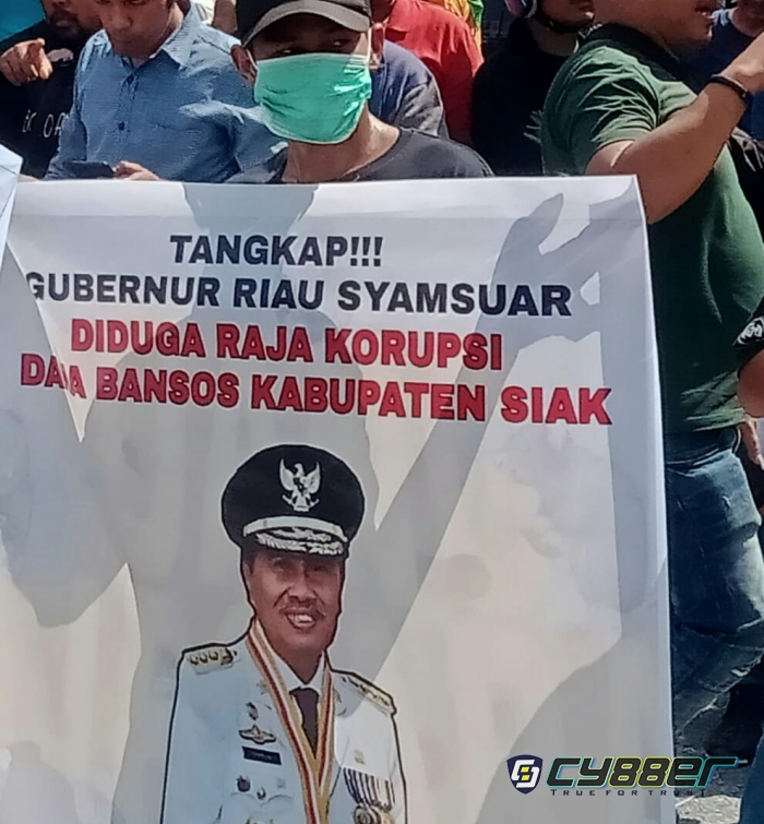 Syamsuar Kembali di Demo, GPMP2K Tuntut Kejati Riau Usut Korupsi Bansos Siak