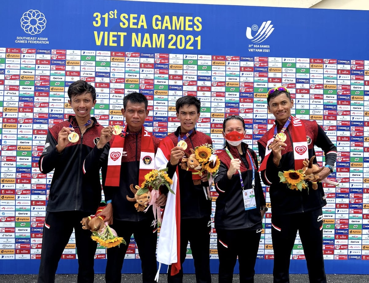 Ikuti Sea Games 2021, Briptu Denri Maulidzar Al Ghifari Raih Empat Medali Emas