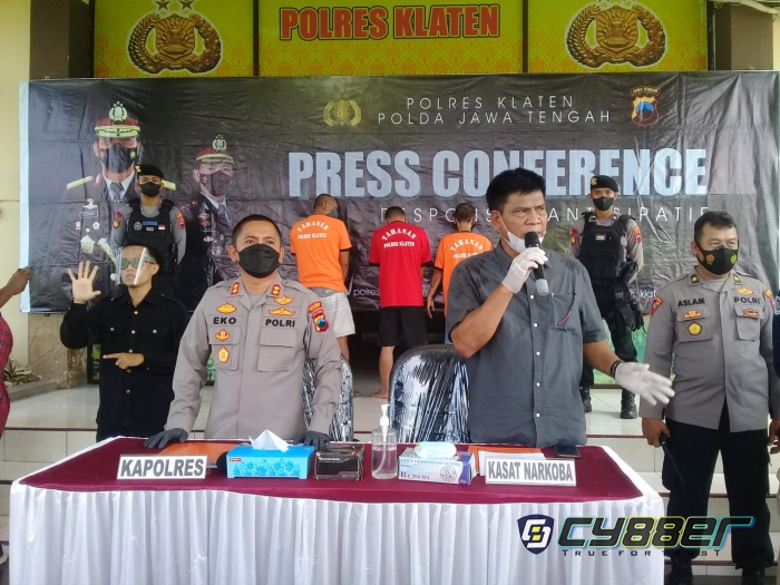 Tangkap 3 Pengedar Narkoba, Polres Klaten Sita 318 gram Sabu