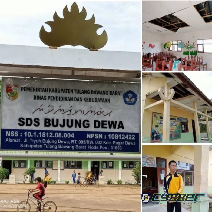 Miris!!! Bangunan SD Swasta Bujung Dewa Nyaris Ambruk, Tak Ada Perhatian dari Pemerintah