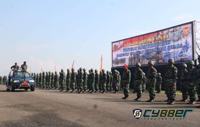 500 Komcad Haneg Matra Udara Ikuti Latsarmil Di Pusdik Kopasgat