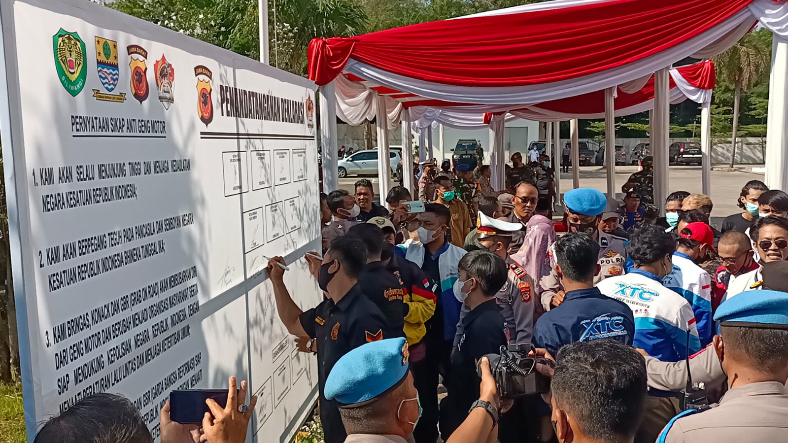 Geng Motor di Cirebon Kota, Deklarasi Pembubaran Diri Berubah Menjadi Ormas