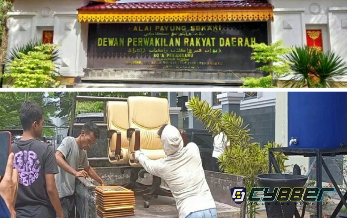 Terulang Kembali, Inventaris DPRD Kota Pekanbaru Ditarik Vendor