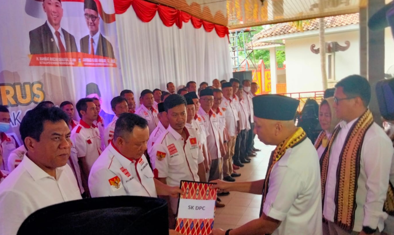 Pengukuhan DPC dan PAC Partai Gerindra Kabupaten Tanggamus