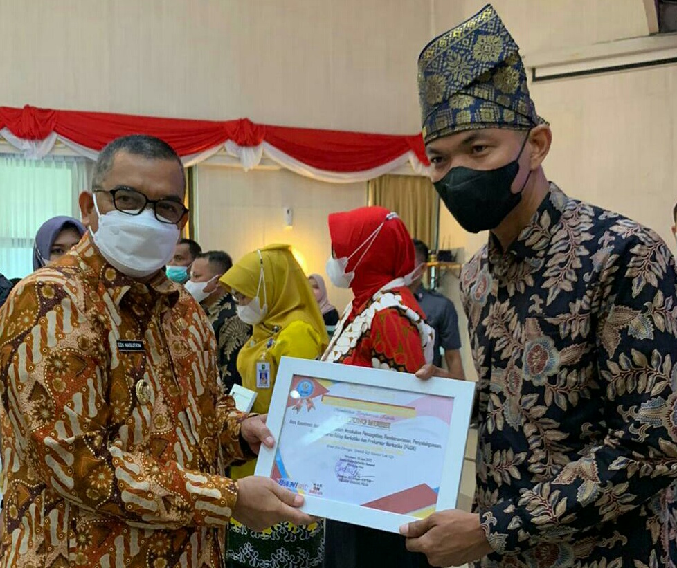 Peringati HANI, Kampung Musisi Terima Penghargaan dari BNNP Riau