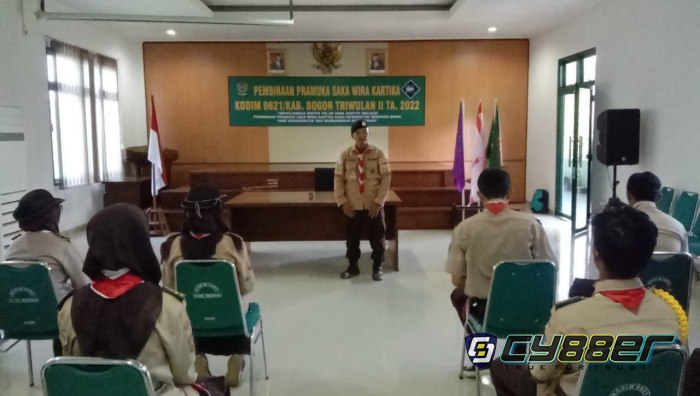 Kodim 0621 Kab.Bogor Laksanakan Upacara Pembukaan Pembinaan Pramuka dan Sosialisasi Sakawirakartika 