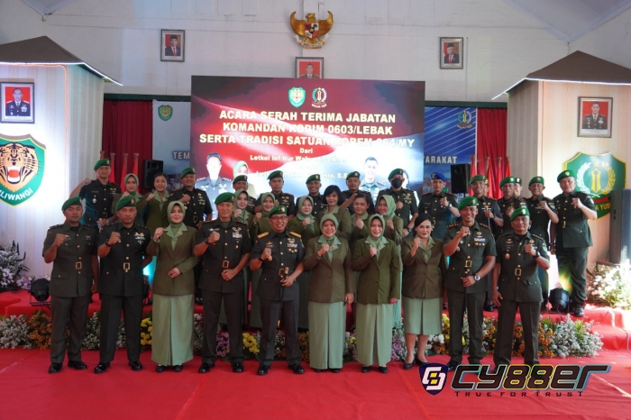 Danrem 064/MY Pimpin Sertijab Dandim 0603/Lebak
