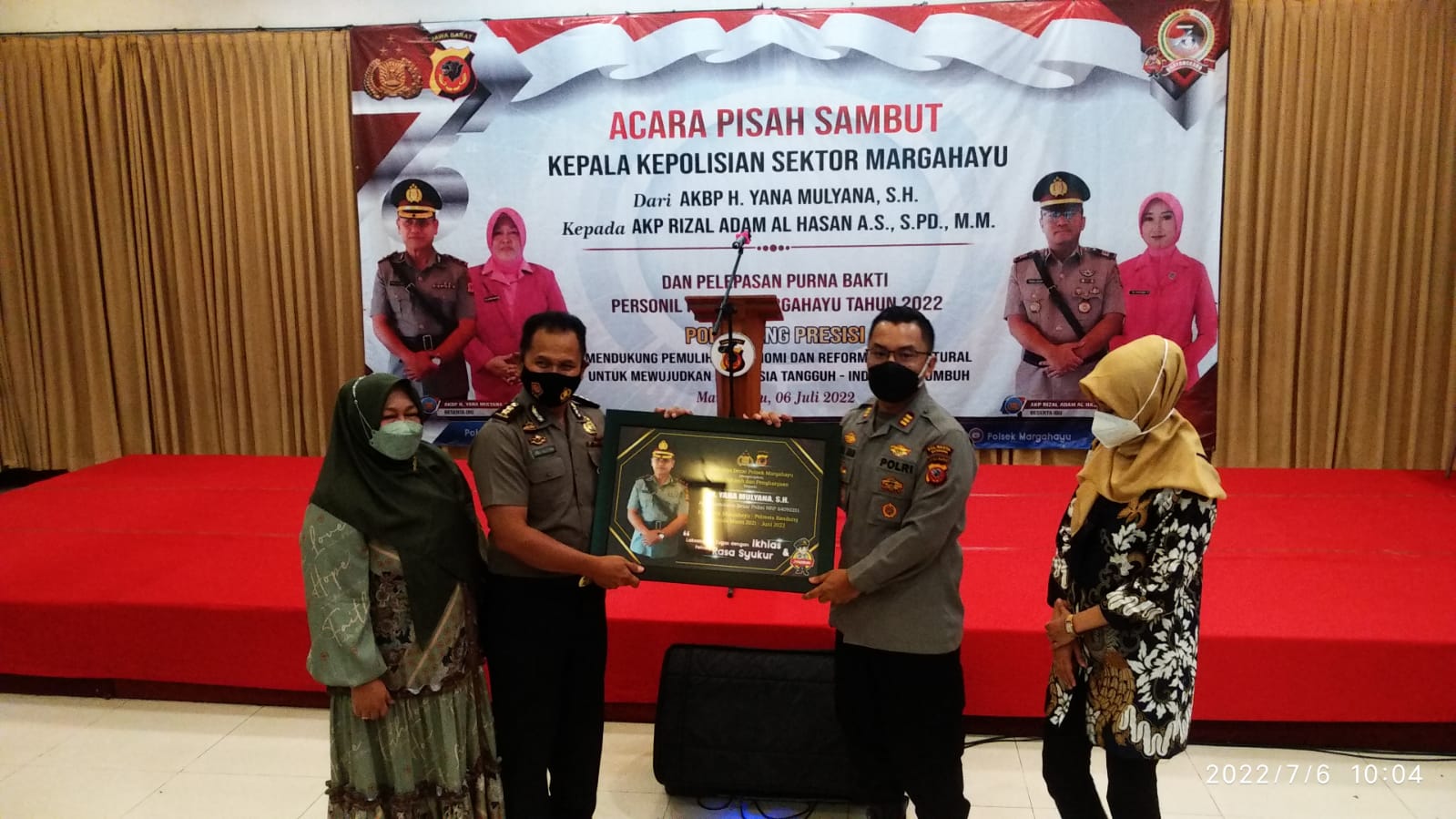 Pisah Sambut Polsek Margahayu Kabupaten Bandung
