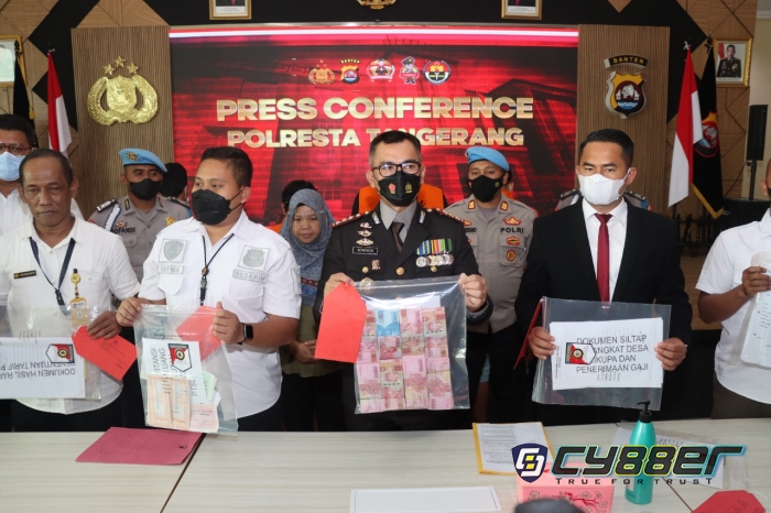 Polresta Tangerang Tangkap Empat Tersangka Kasus Korupsi PTSL Dengan Ribuan Korban