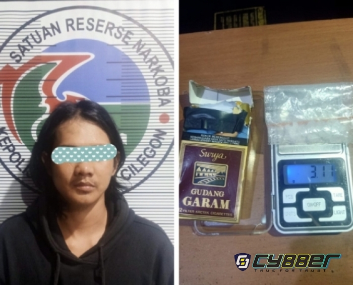 Edarkan Sabu  RI Tertangkap Satres Narkoba Polres Cilegon Polda Banten.