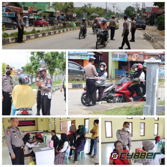 Hadapi Even Pacu Jalur, Polres Kuansing Adakan Razia Vaksinasi