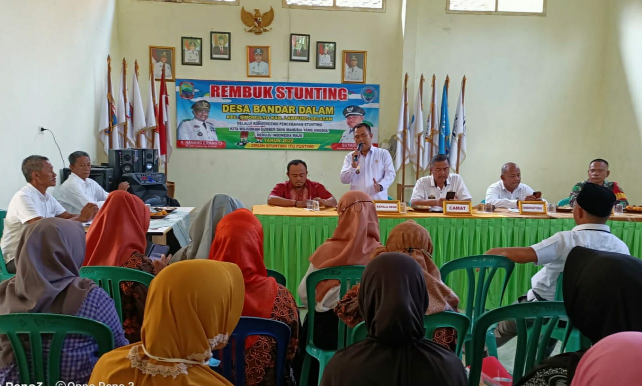 Pemdes Desa Bandar Dalam Gelar Rembuk Stunting