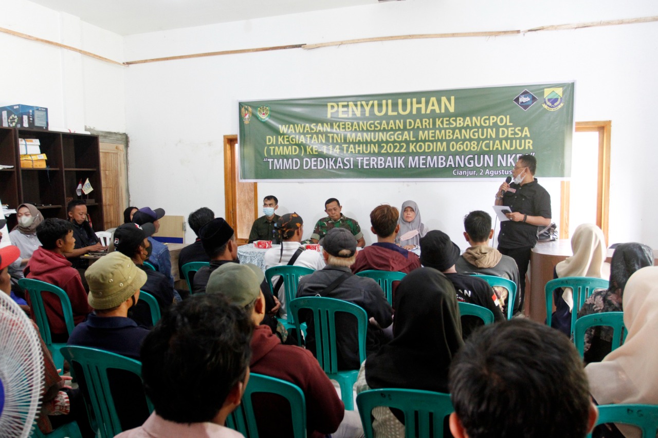 TMMD ke 114, Kodim 0608 Cianjur Gelar Wawasan Kebangsaan