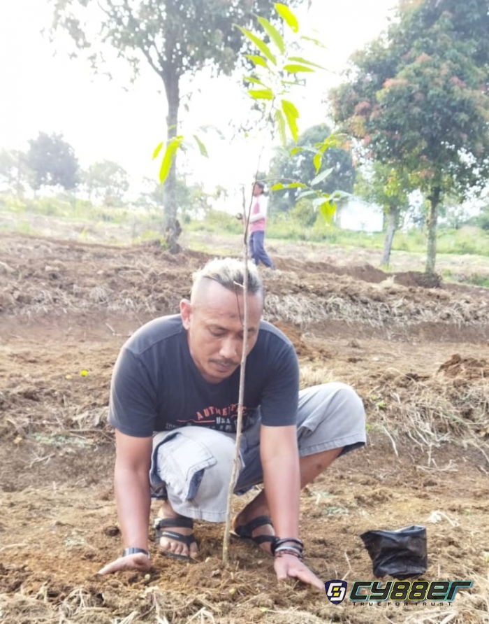 Peduli Alam dan Lingkungan Hidup Seorang Jurnalis Ikut Serta Menanam Pohon 