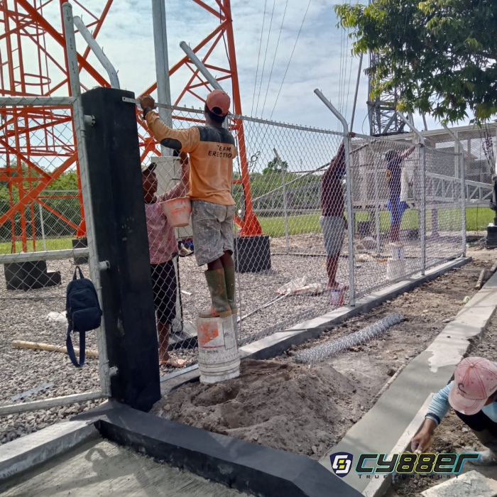 Pembanguan BTS di Trasan Juwiring Klaten Sudah Berdiri Diduga Tanpa Izin, Warga Protes