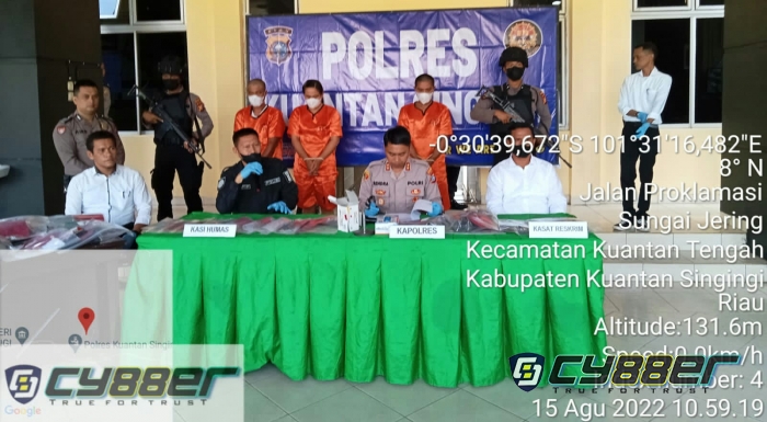 Polres Kuansing Ungkap Pelaku Pembunuhan Sadis di Desa Lubuk Kebun LTD Kuansing