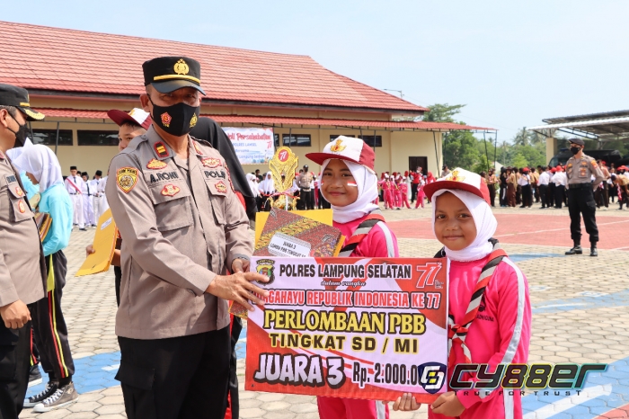 Polres Lampung Selatan Gelar lomba PBB tingkat SD dan SMP.