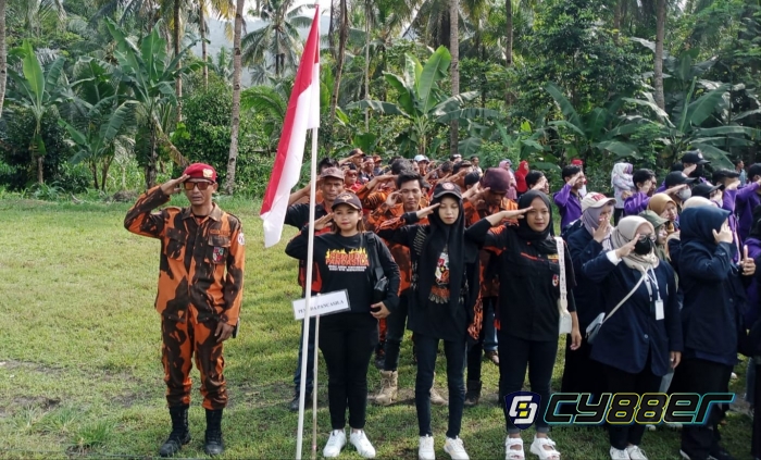 PP PAC Banjaranyar Ikuti Upacara HUT RI ke 77 di Lapangan Mulyabakti Cigayam Ciamis