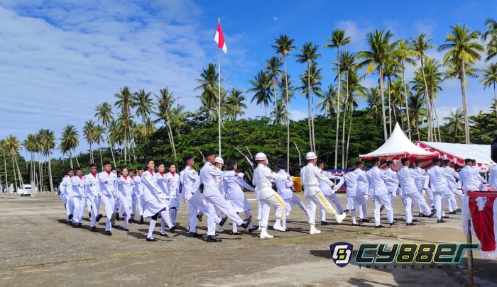 Upacara HUT RI ke-77 di Raja Ampat, Papua Barat Berlangsung Khidmat 