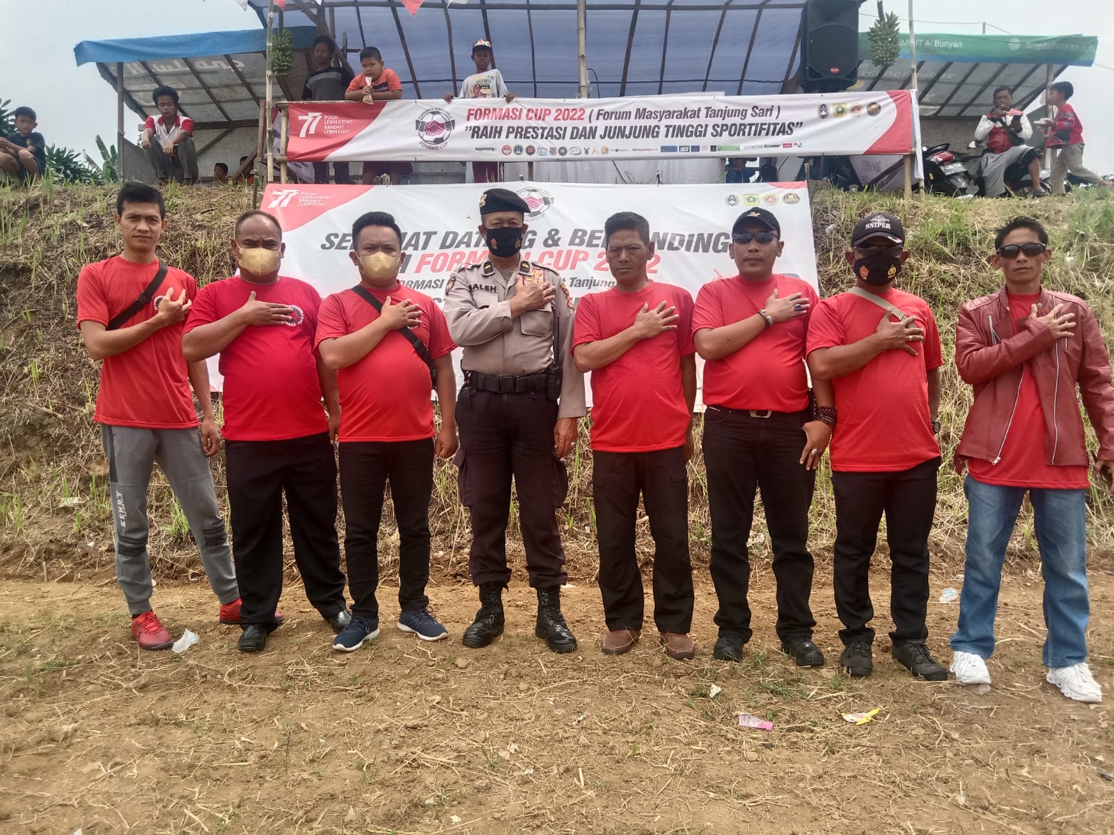 Meriahkan HUT RI ke-77, Forum Masyarakat Tanjung Sari Gelar Turnamen Bola