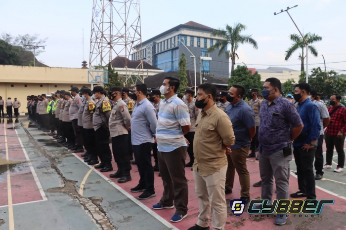 Antisipasi Aksi Massa, Polres Cilegon Siapkan Personel