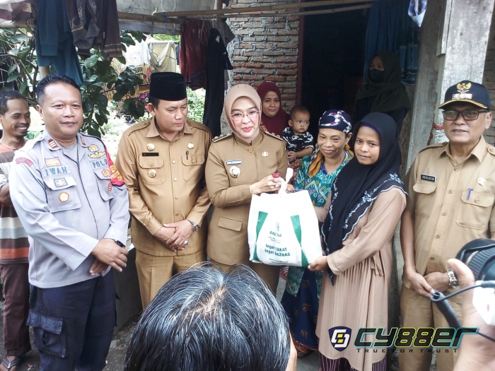 Wakil Bupati Cirebon Bunda Ayu Monitoring Program Pengentasan Kemiskinan dan Stunting.